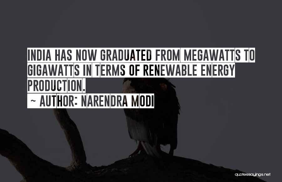 Energy Production Quotes By Narendra Modi