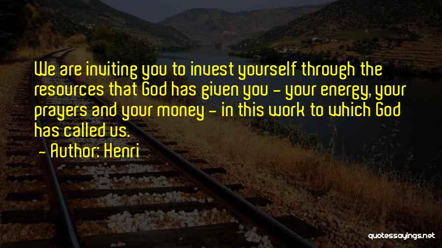 Energy Resources Quotes By Henri
