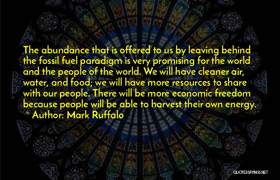 Energy Resources Quotes By Mark Ruffalo