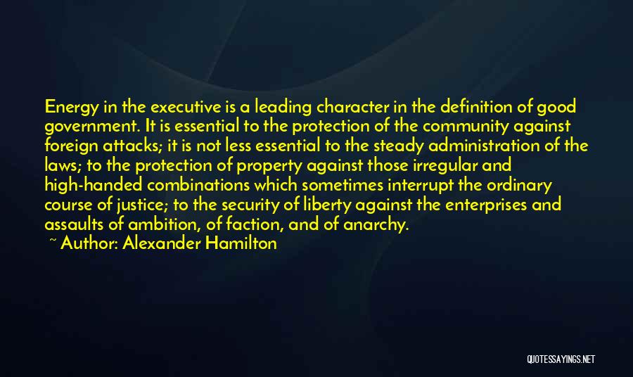 Energy Security Quotes By Alexander Hamilton