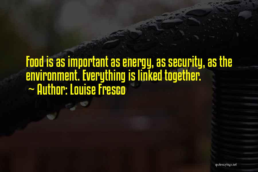 Energy Security Quotes By Louise Fresco