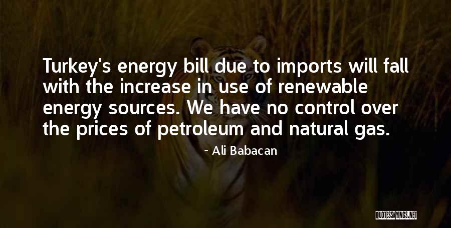 Energy Sources Quotes By Ali Babacan