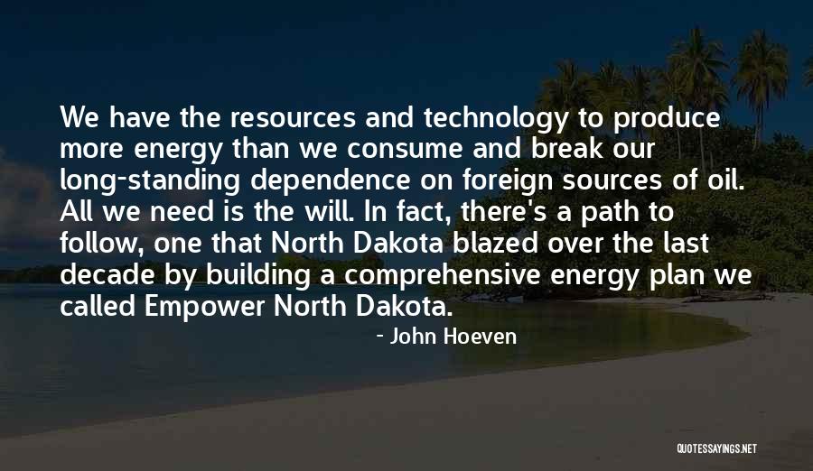 Energy Sources Quotes By John Hoeven