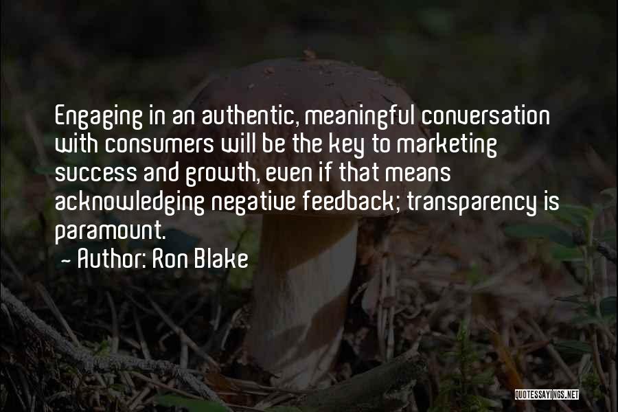 Engaging Conversation Quotes By Ron Blake