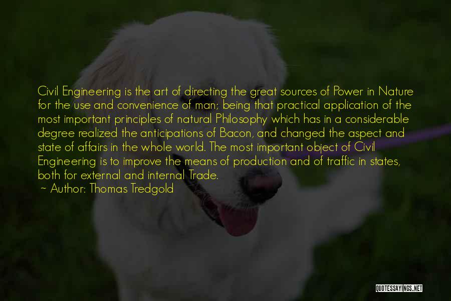 Engineering And Art Quotes By Thomas Tredgold