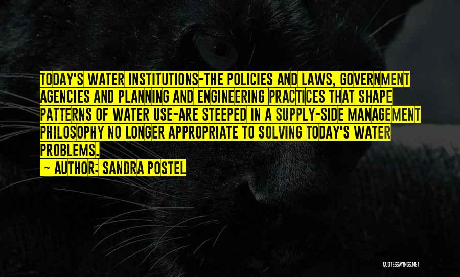 Engineering Management Quotes By Sandra Postel