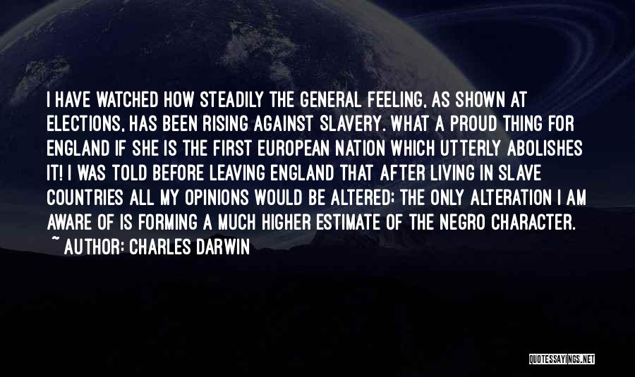 England And Proud Quotes By Charles Darwin