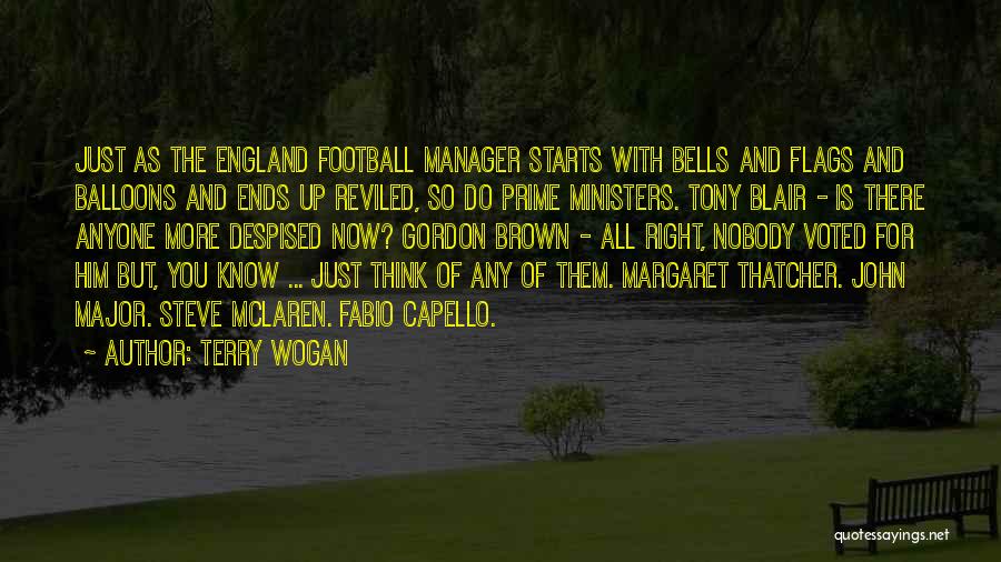 England Manager Quotes By Terry Wogan