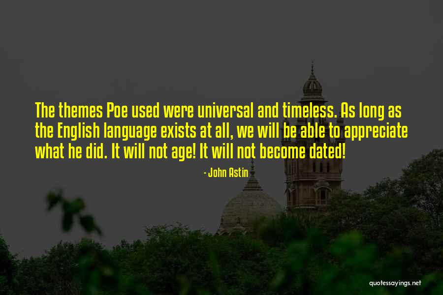 English As A Universal Language Quotes By John Astin English As A Universal Language Quotes By John Astin
