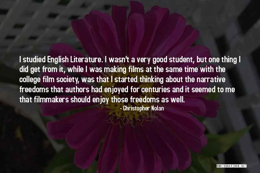 English Authors And Their Quotes By Christopher Nolan English Authors And Their Quotes By Christopher Nolan