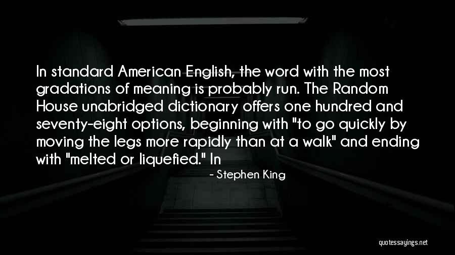 English Dictionary Quotes By Stephen King