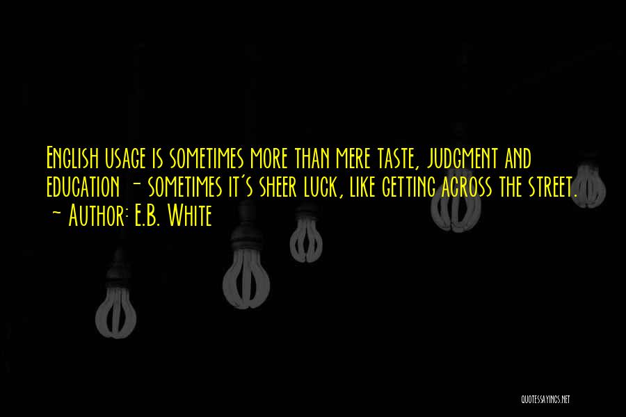 English Education Quotes By E.B. White