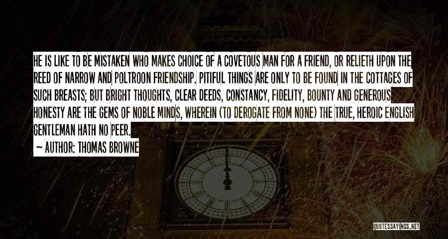 English Friendship Quotes By Thomas Browne