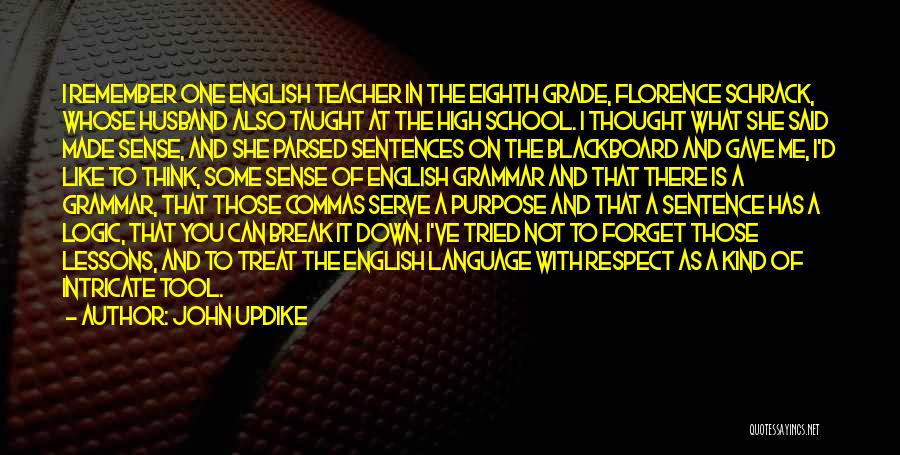 English Grammar Quotes By John Updike