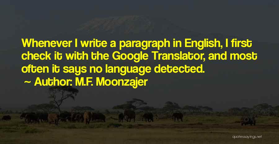 English Grammar Quotes By M.F. Moonzajer