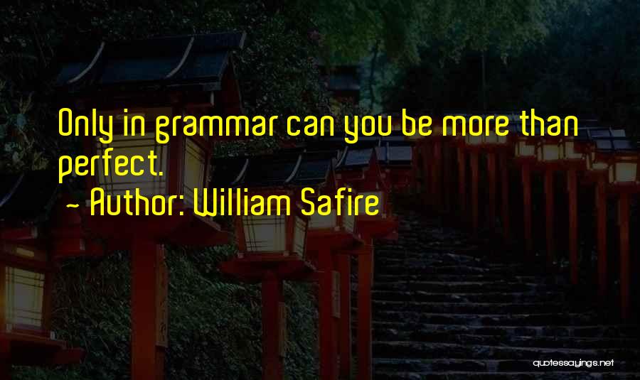 English Grammar Quotes By William Safire