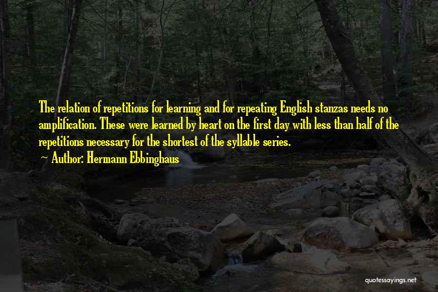 English Learning Quotes By Hermann Ebbinghaus