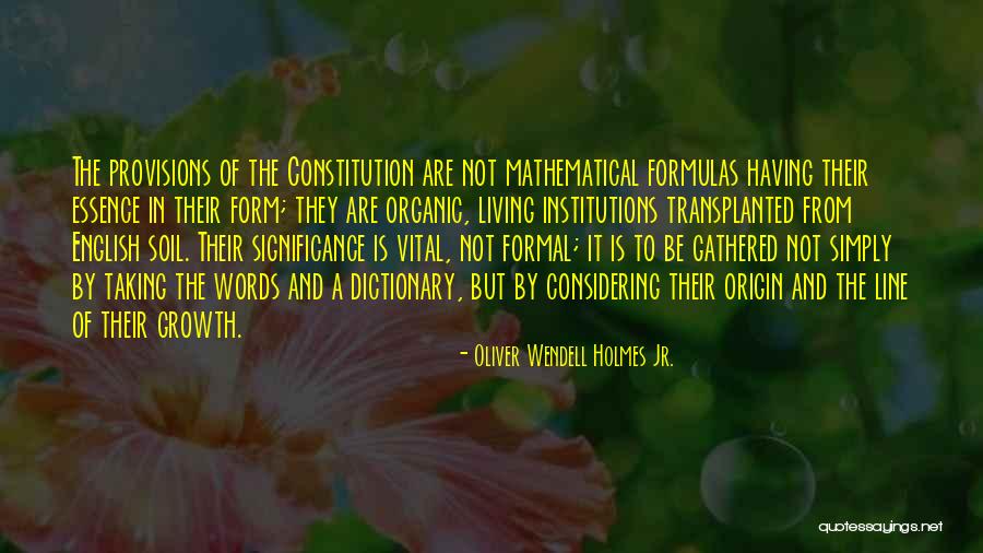 English Origin Quotes By Oliver Wendell Holmes Jr. English Origin Quotes By Oliver Wendell Holmes Jr.