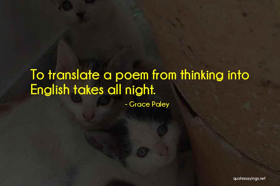 English Poem Quotes By Grace Paley English Poem Quotes By Grace Paley