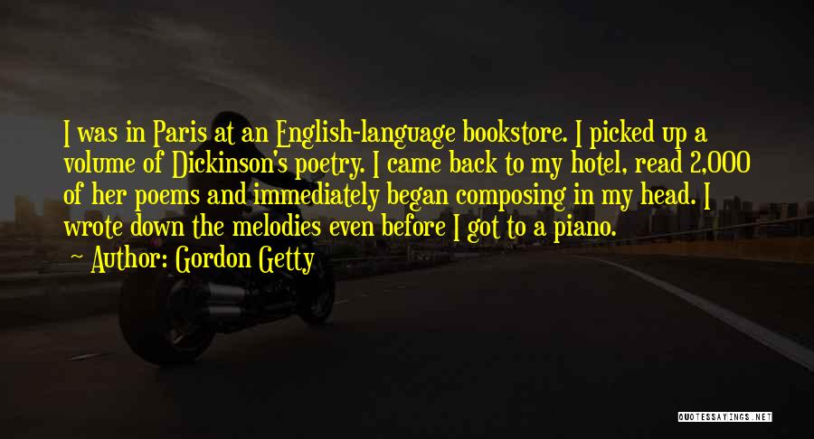 English Poetry And Quotes By Gordon Getty