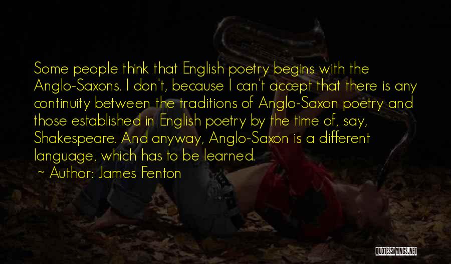 English Poetry And Quotes By James Fenton