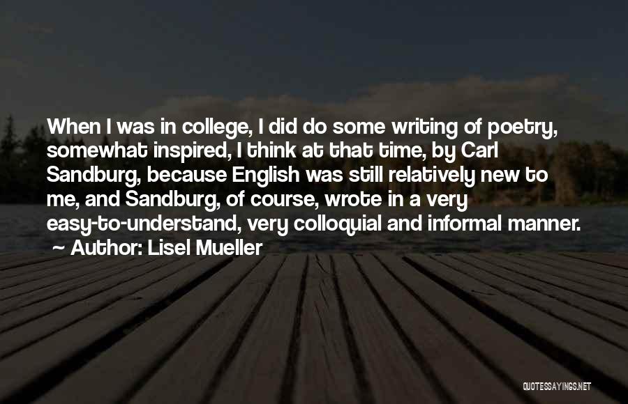 English Poetry And Quotes By Lisel Mueller