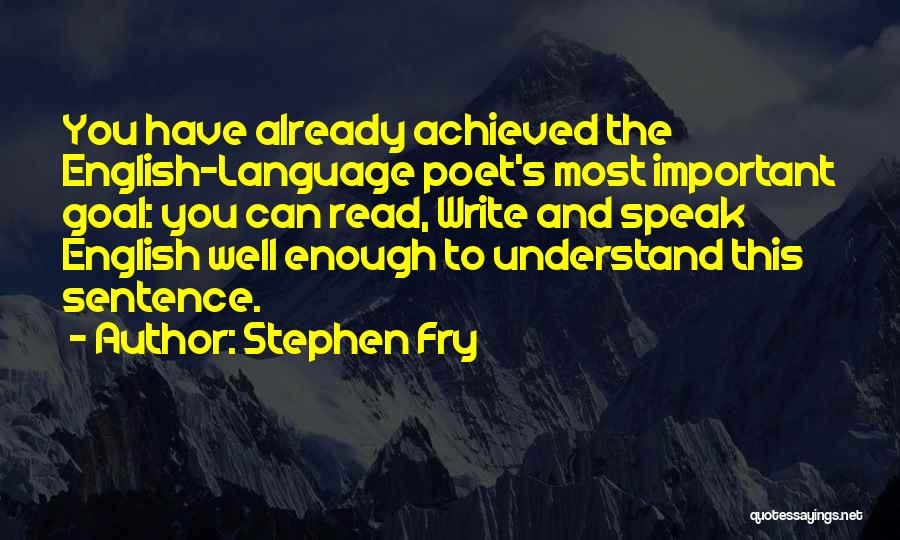 English Poetry And Quotes By Stephen Fry