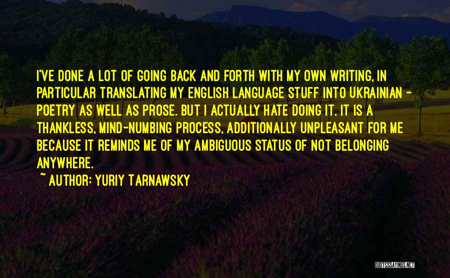 English Poetry And Quotes By Yuriy Tarnawsky