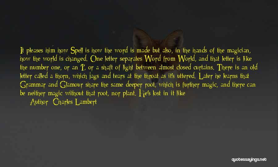 English Poetry Quotes By Charles Lambert