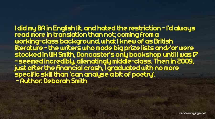 English Poetry Quotes By Deborah Smith