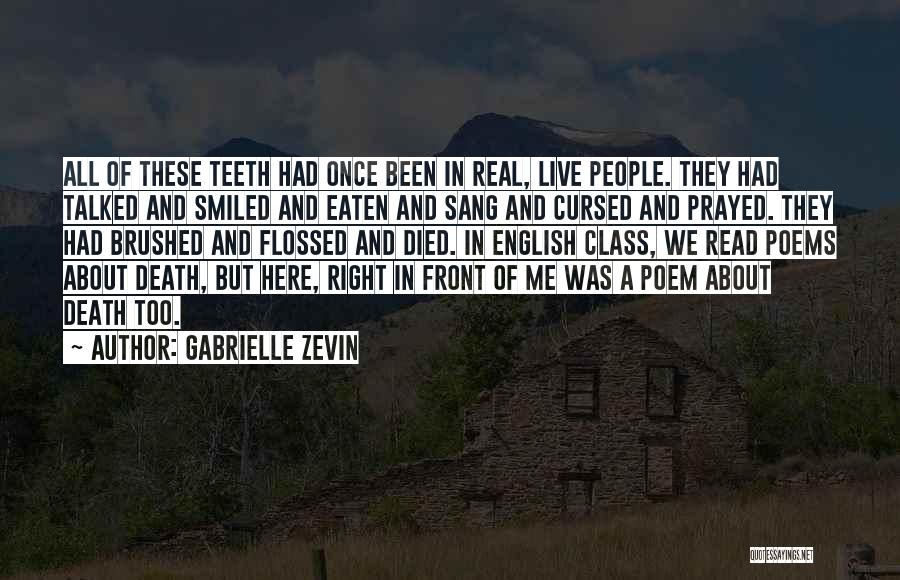 English Poetry Quotes By Gabrielle Zevin