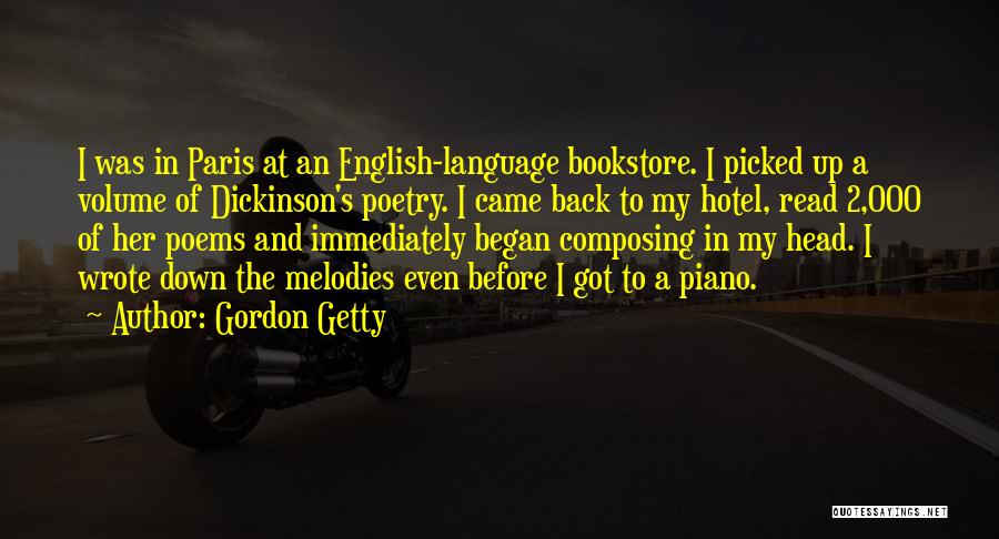 English Poetry Quotes By Gordon Getty