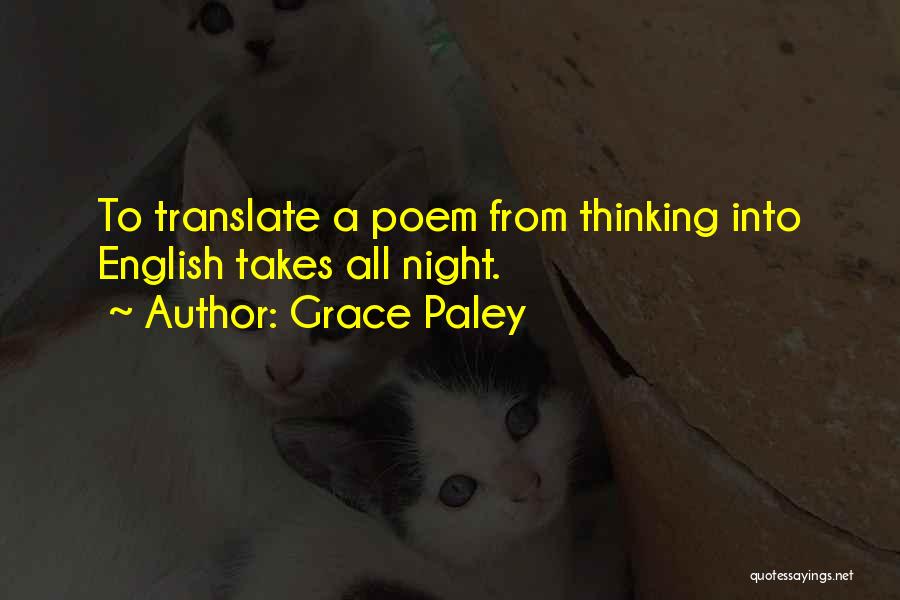 English Poetry Quotes By Grace Paley