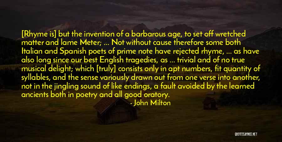 English Poetry Quotes By John Milton