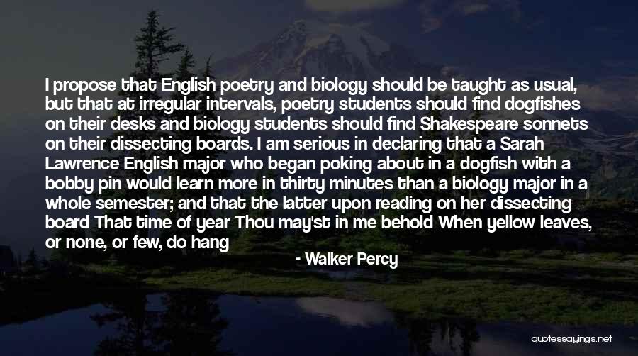 English Poetry Quotes By Walker Percy