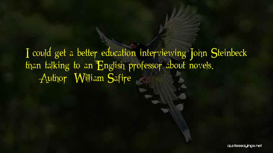 English Professor Quotes By William Safire
