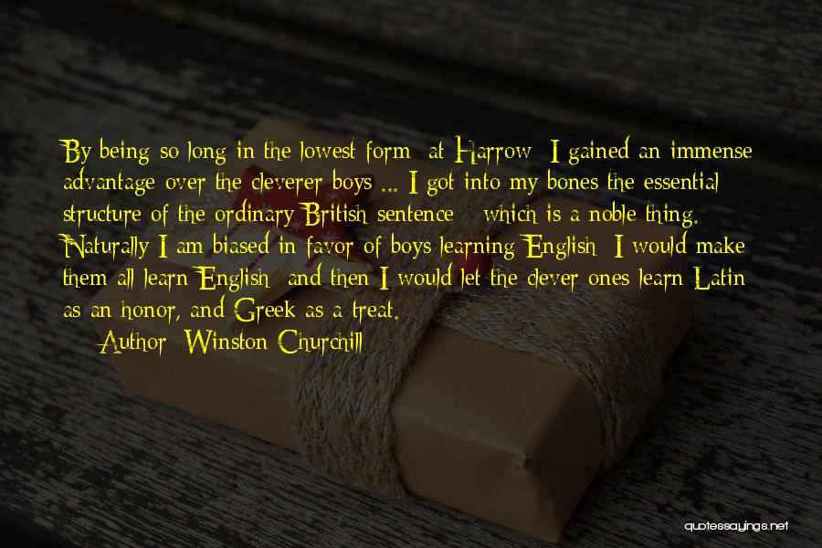 English Sentence Structure Quotes By Winston Churchill