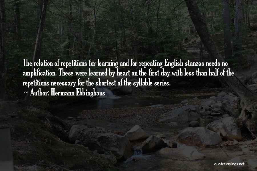 English Series Quotes By Hermann Ebbinghaus