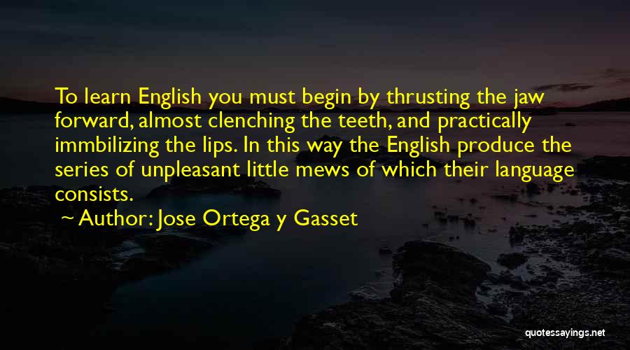 English Series Quotes By Jose Ortega Y Gasset