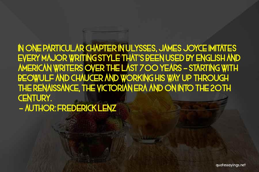 English Writing Quotes By Frederick Lenz