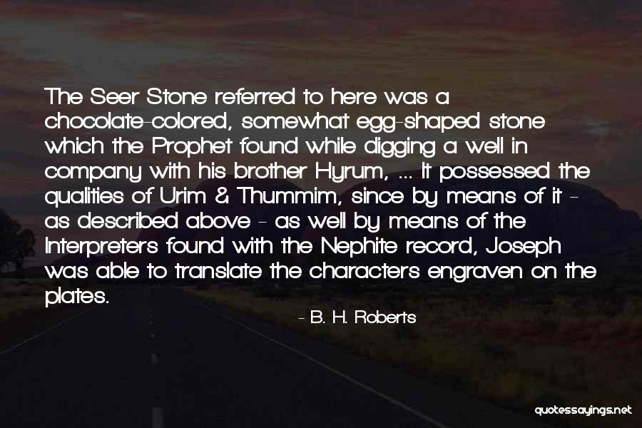 Engraven Quotes By B. H. Roberts Engraven Quotes By B. H. Roberts