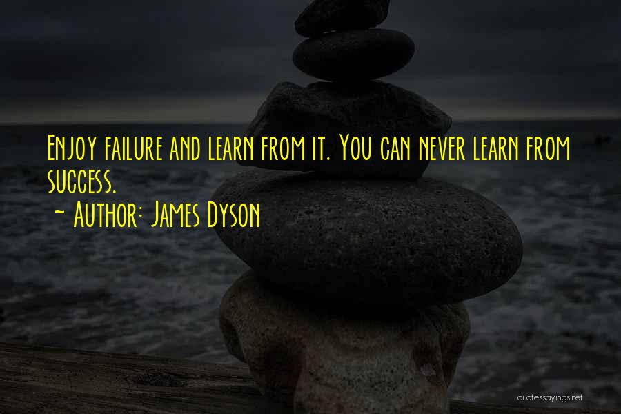 Enjoy And Learn Quotes By James Dyson