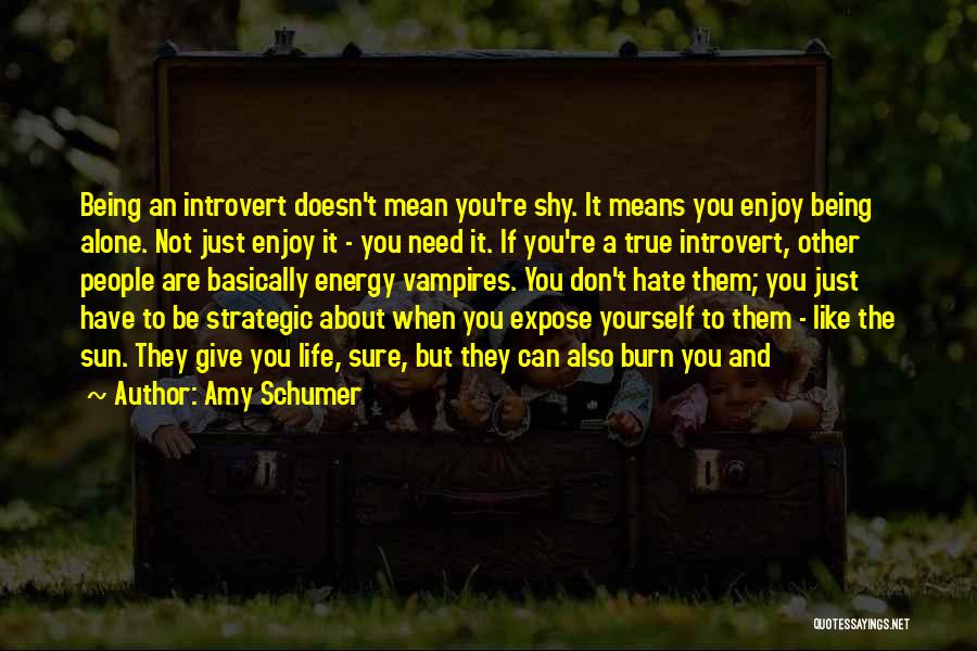 Enjoy Being You Quotes By Amy Schumer