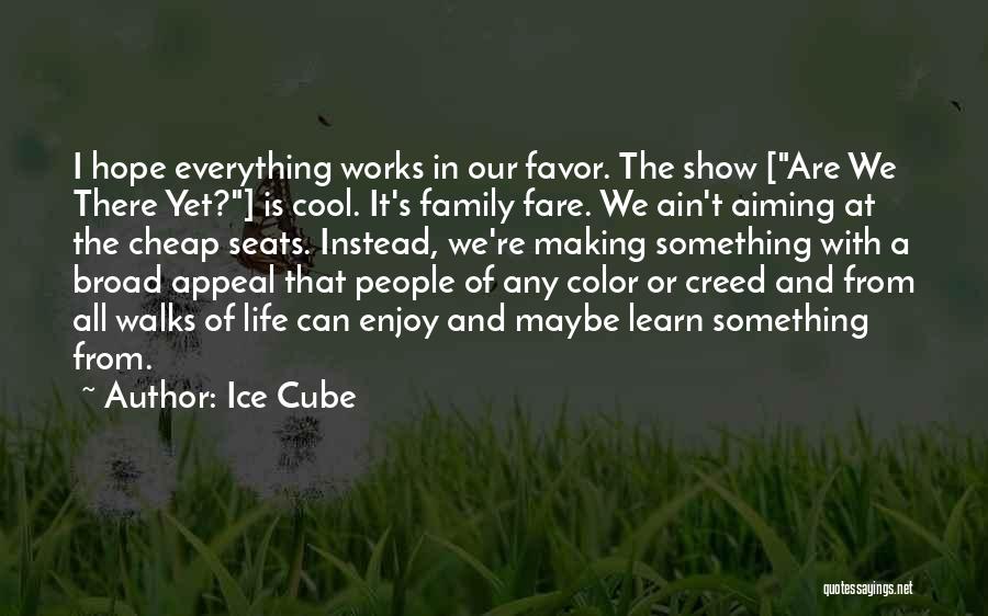 Enjoy Life And Family Quotes By Ice Cube