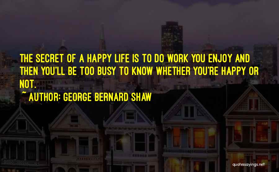 Enjoy Life And Work Quotes By George Bernard Shaw