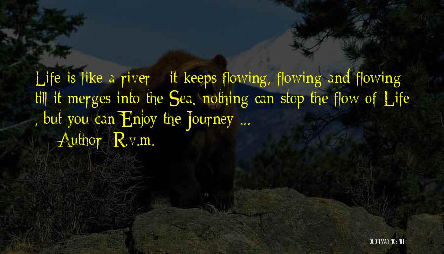 Enjoy Life Journey Quotes By R.v.m.