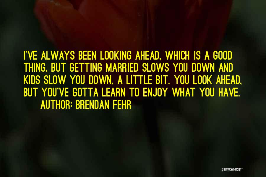 Enjoy Little Thing Quotes By Brendan Fehr