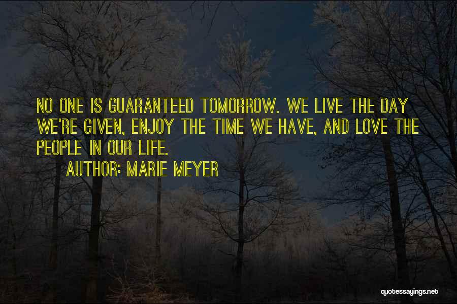 Enjoy The Day Quotes By Marie Meyer