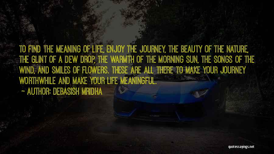 Enjoy The Journey Of Life Quotes By Debasish Mridha