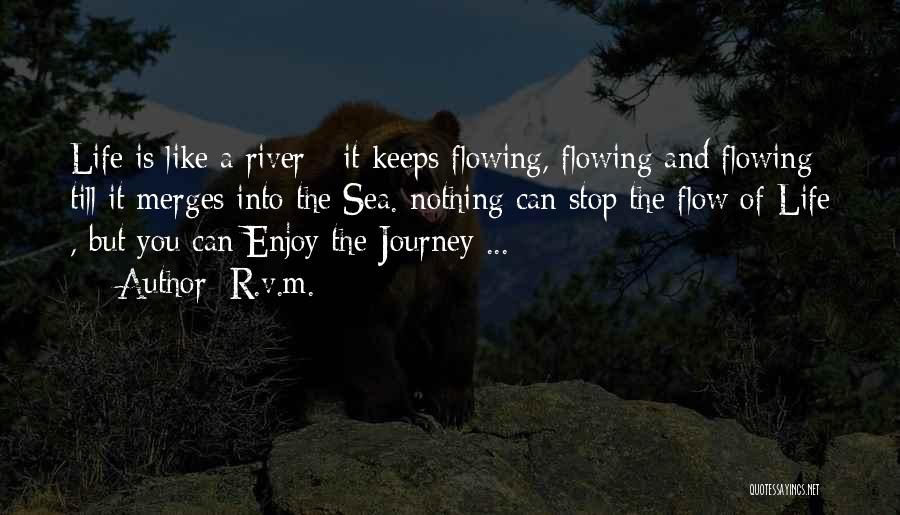 Enjoy The Journey Of Life Quotes By R.v.m.